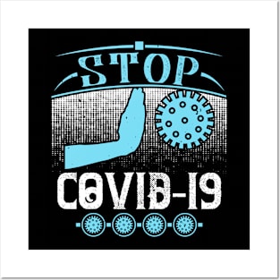 Stop Covid-19 Posters and Art